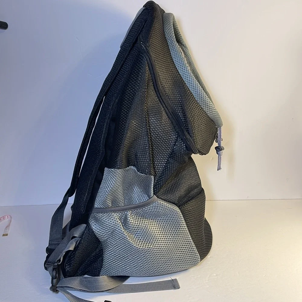 K9 Sport Sack Dog Backpack - Black and Gray